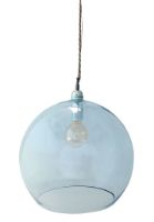 Billede af Ebb & Flow Rowan Pendant Lamp XL Ø: 39 cm - Topaz Blue/Silver