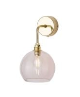 Billede af Ebb & Flow Rowan Wall Lamp S Ø: 15,5 cm - Bright Coral/Gold