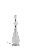 Billede af Ebb & Flow Smykke Table Lamp Base M Ø: 12,5 cm - Crystal Swirl/Silver