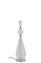 Billede af Ebb & Flow Smykke Table Lamp Base M Ø: 12,5 cm - Crystal Swirl/Silver