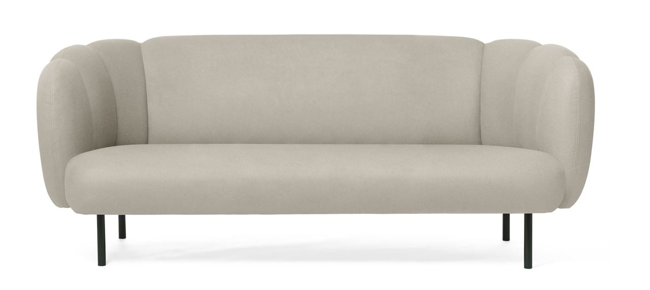 Billede af Warm Nordic Cape 3 Seater W Stitches Sofa L: 200 cm - Pearl Grey 
