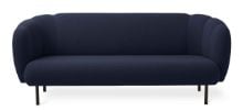 Billede af Warm Nordic Cape 3 Seater W Stitches Sofa L: 200 cm - Steel Blue 