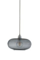 Billede af Ebb & Flow Horizon Pendant Lamp M Ø: 29 cm - Smokey Grey/Silver