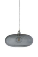 Billede af Ebb & Flow Horizon Pendant Lamp L Ø: 36 cm - Smokey Grey/Silver