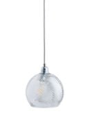 Billede af Ebb & Flow Rowan Pendant Lamp Crystal M Ø: 22 cm - Swirl/Silver