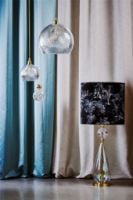 Billede af Ebb & Flow Rowan Pendant Lamp Crystal L Ø: 28 cm - Swirl/Silver