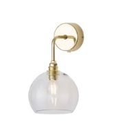 Billede af Ebb & Flow Rowan Wall Lamp S Ø: 15,5 cm - Clear/Gold