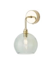 Billede af Ebb & Flow Rowan Wall Lamp S Ø: 15,5 cm - Forest Green/Gold