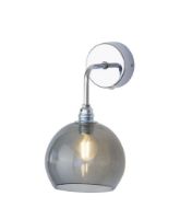 Billede af Ebb & Flow Rowan Wall Lamp S Ø: 15,5 cm - Smokey Grey/Silver