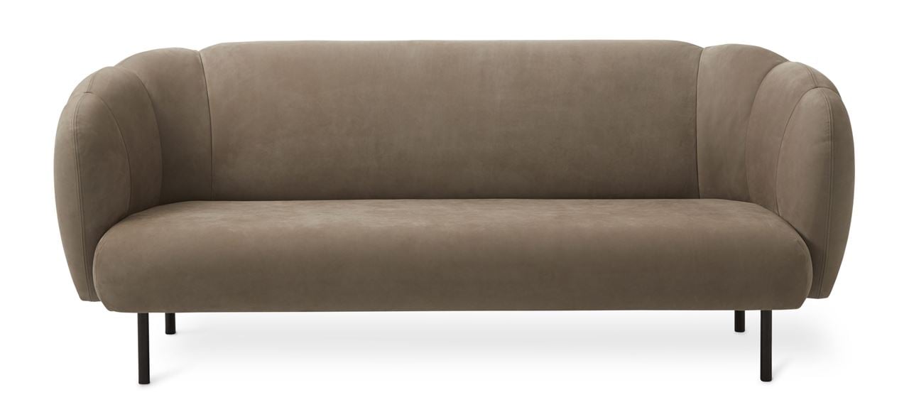 Billede af Warm Nordic Cape 3 Seater W Stitches Sofa L: 200 cm - Seppia