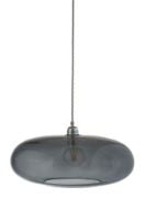 Billede af Ebb & Flow Horizon Pendant Lamp XL Ø: 45 cm - Smokey Grey/Silver