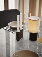 Billede af &Tradition In Between SK12 Dining Table Ø: 120 cm - Bianco Carrara Marble/Bronzed Base