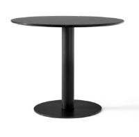 Billede af &Tradition In Between SK18 Dining Table Ø: 90 cm - Nero Marquina Marble/Black Base