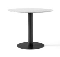 Billede af &Tradition In Between SK18 Dining Table Ø: 90 cm - Bianco Carrara Marble/Black Base