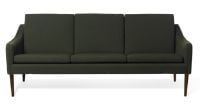 Billede af Warm Nordic Mr. Olsen 3 Seater Sofa L: 200 cm - Walnut/Dark Green