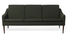 Billede af Warm Nordic Mr. Olsen 3 Seater Sofa L: 200 cm - Walnut/Dark Green