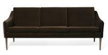 Billede af Warm Nordic Mr. Olsen 3 Seater Sofa L: 200 cm - Smoked Oak/Java Brown