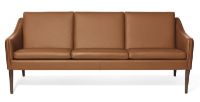 Billede af Warm Nordic Mr. Olsen 3 Seater Sofa L: 200 cm - Smoked Oak/Cognac Leather 
