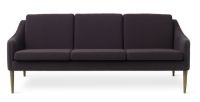 Billede af Warm Nordic Mr. Olsen 3 Seater Sofa L: 200 cm - Smoked Oak/Eggplant
