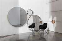 Billede af SOVET Visual Round Spejl  Ø: 80 cm - Black/Extralight Mirror