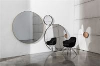 Billede af SOVET Visual Round Spejl  Ø: 31 cm - Black/Gold Mirror