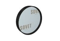 Billede af SOVET Visual Round Spejl  Ø: 31 cm - Black/Smoked Mirror