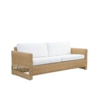 Billede af Sika-Design Georgia Garden Carrie 3 Pers. Sofa B: 200 cm - ALU Natur/CY101 White