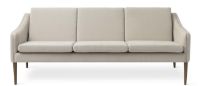 Billede af Warm Nordic Mr. Olsen 3 Seater Sofa L: 200 cm - Smoked Oak/Linen