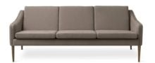 Billede af Warm Nordic Mr. Olsen 3 Seater Sofa L: 200 cm - Smoked Oak/Broken Grey 