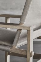 Billede af Fredericia Furniture 2031 The Canvas Chair af Børge Mogensen SH: 41,5 cm - Natur Canvas/Lys Olieret Eg