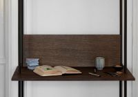 Billede af Moebe Shelving System Desk Tall 200x85 cm - Smoked Oak/White