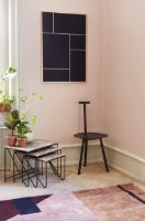 Billede af Please Wait to be Seated Triptych Nesting Tables B: 57 cm - Brun/Grøn