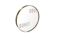 Billede af SOVET Visual Round Spejl  Ø: 68 cm - Burnished Brass/Extralight Mirror