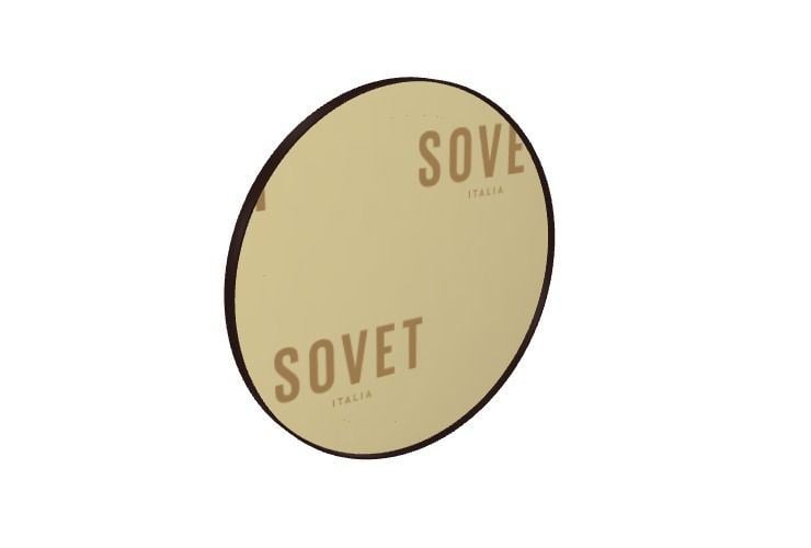 Billede af SOVET Visual Round Spejl  Ø: 110 cm - Mocha/Gold Mirror