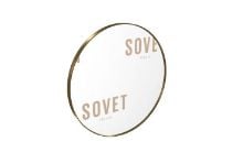 Billede af SOVET Visual Round Spejl  Ø: 110 cm - Burnished Brass/Extralight Mirror