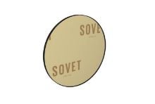 Billede af SOVET Visual Round Spejl  Ø: 150 cm - Black/Gold Mirror