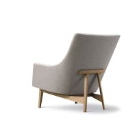 Billede af Fredericia Furniture 6540 A-Chair af Jens Risom SH: 42 cm - Sunniva 717/Lakeret Eg