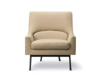 Billede af Fredericia Furniture 6540 A-Chair af Jens Risom SH: 42 cm - Vidar 333/Sortlakeret Eg