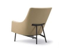 Billede af Fredericia Furniture 6540 A-Chair af Jens Risom SH: 42 cm - Vidar 333/Sortlakeret Eg
