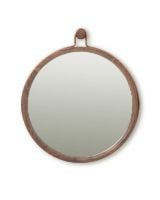 Billede af Stellar Works Utility Round Mirror Large Ø: 61 cm - Walnut Natural OUTLET