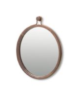 Billede af Stellar Works Utility Round Mirror Large Ø: 61 cm - Walnut Natural OUTLET