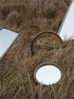 Billede af Stellar Works Utility Round Mirror Large Ø: 61 cm - Walnut Natural OUTLET