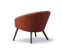 Billede af Fredericia Furniture 2631 Ditzel Loungestol SH: 37 cm - Carlotto 500/Røget Eg