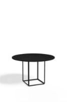 Billede af New Works Florence Dining Table Ø: 120 cm - Black Stained Ash / Black