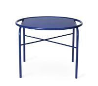 Billede af Warm Nordic Secant Table Round Ø: 60 cm - Cobalt Blue Glass/Cobalt Blue