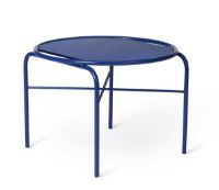 Billede af Warm Nordic Secant Table Round Ø: 60 cm - Cobalt Blue Glass/Cobalt Blue