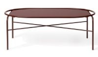 Billede af Warm Nordic Secant Table Oval L: 100 cm - Redish Glass/Oxide Red 