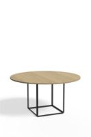 Billede af New Works Florence Dining Table Ø: 145 cm - Natural Oak / Black  