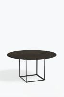 Billede af New Works Florence Dining Table Ø: 145 cm - Smoked Oak / Black