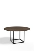 Billede af New Works Florence Dining Table Ø: 145 cm - Walnut / Black 